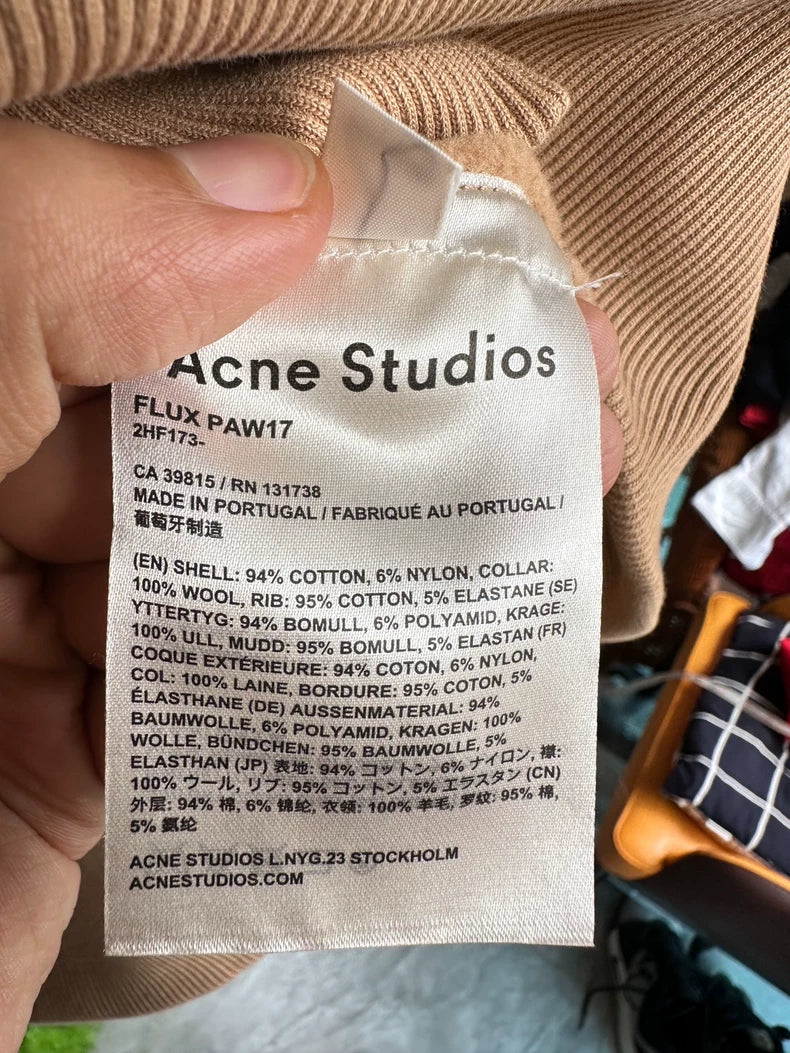 Acne Studios Knitted Panel Sweatshirt