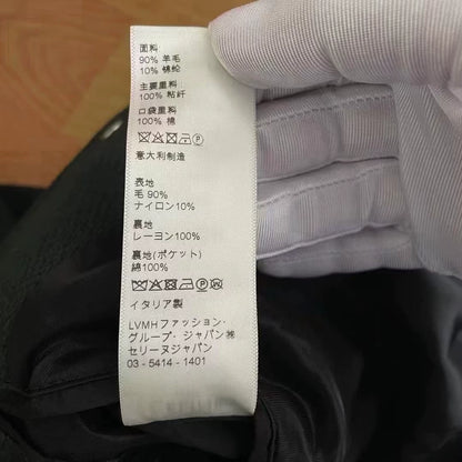 Celine Green Wool Baseball Jacket