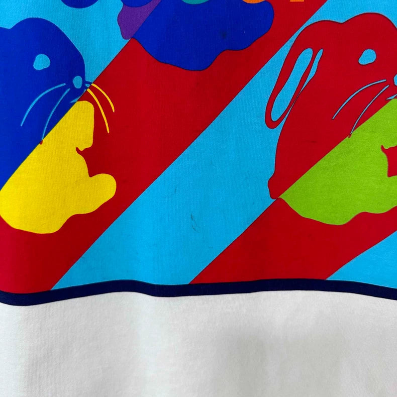 Gucci Rabbit Print Short Sleeve T-Shirt-yf