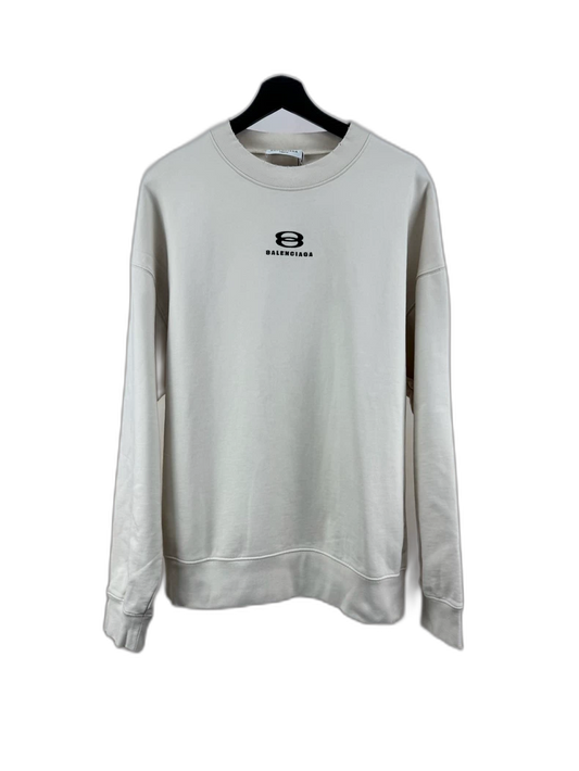 Balenciaga Snow Series Embroidered Logo Sweatshirt