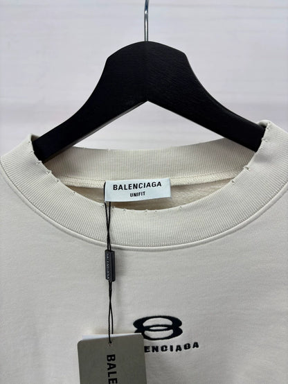 Balenciaga Snow Series Embroidered Logo Sweatshirt