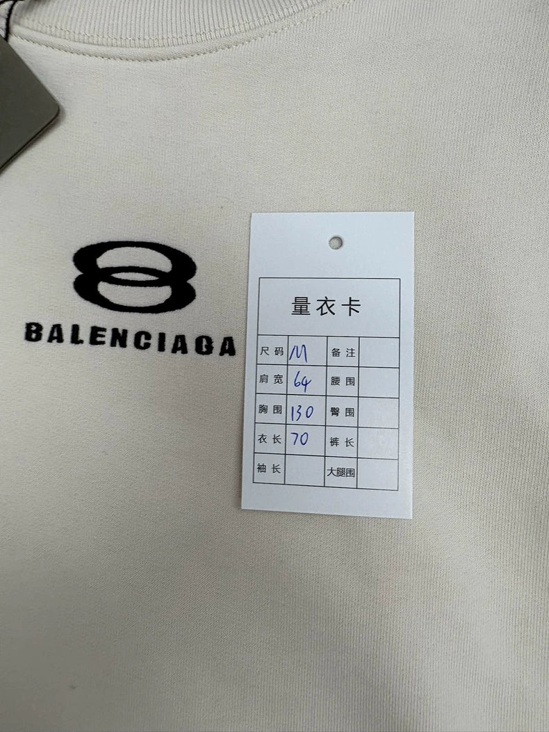 Balenciaga Snow Series Embroidered Logo Sweatshirt