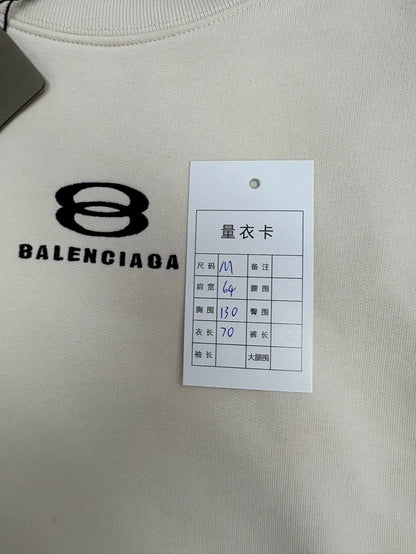 Balenciaga Snow Series Embroidered Logo Sweatshirt