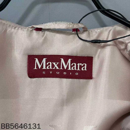 Pink Fur Collar Robe Coat MaxMara