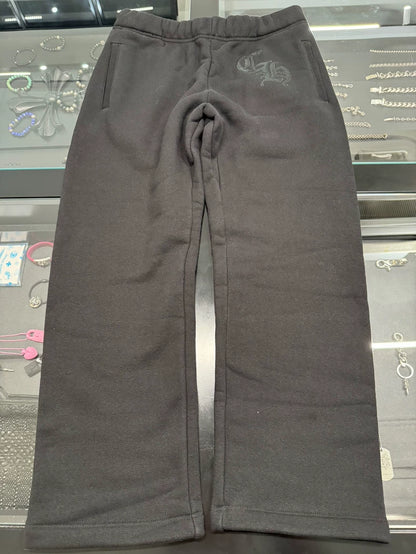 Chrome Hearts CH Embroidered Black Sweatpants-yf