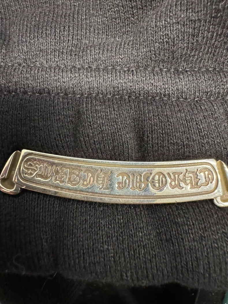 Chrome Hearts CH Embroidered Black Sweatpants-yf