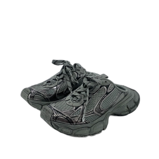 Balenciaga Gray Lace-Up Sneakers