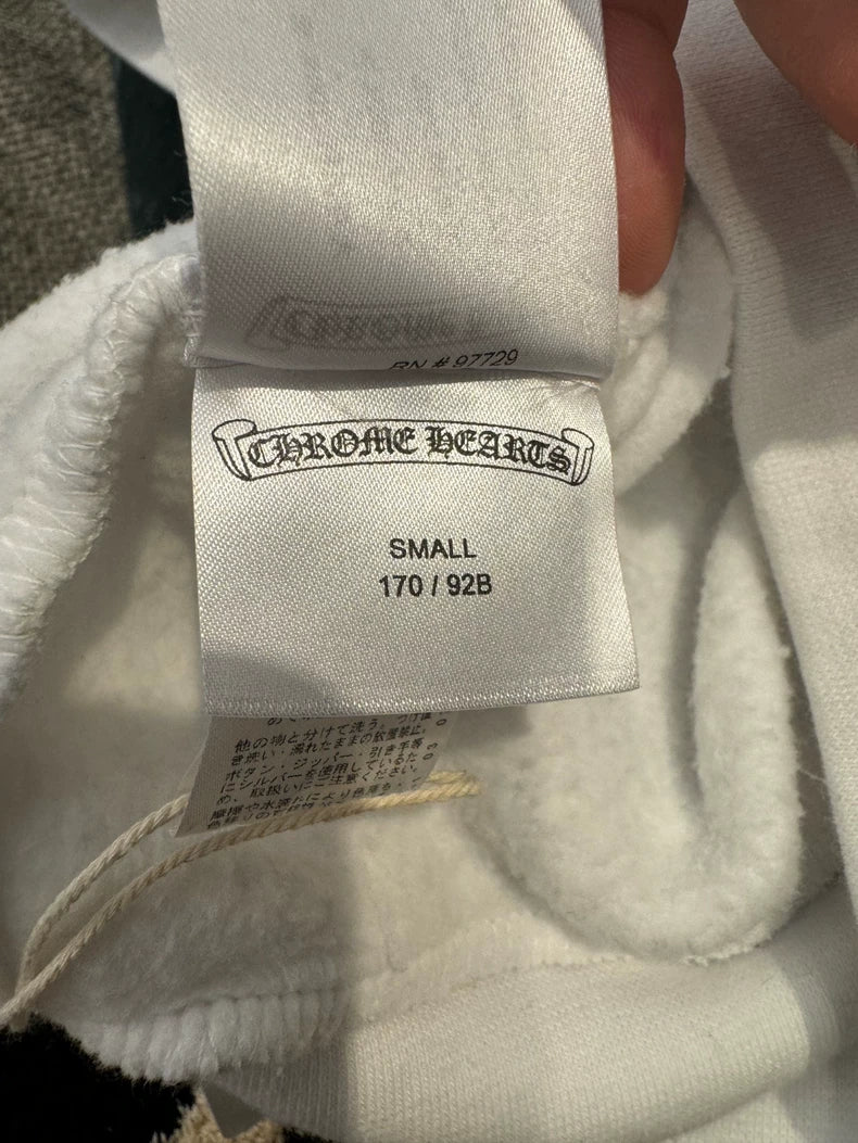 Chrome Hearts Colorful Cross Hoodie White