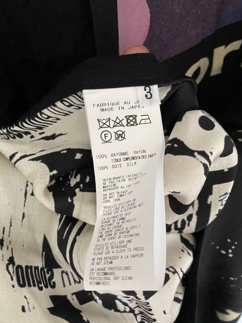 Yohji Yamamoto 20SS Smoking Print Shirt