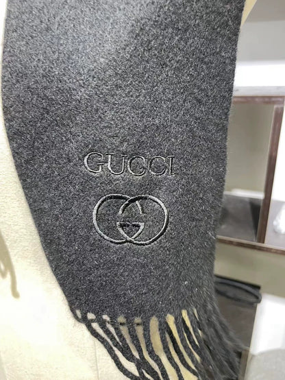 Luxury Vintage Gucci Wool Scarf