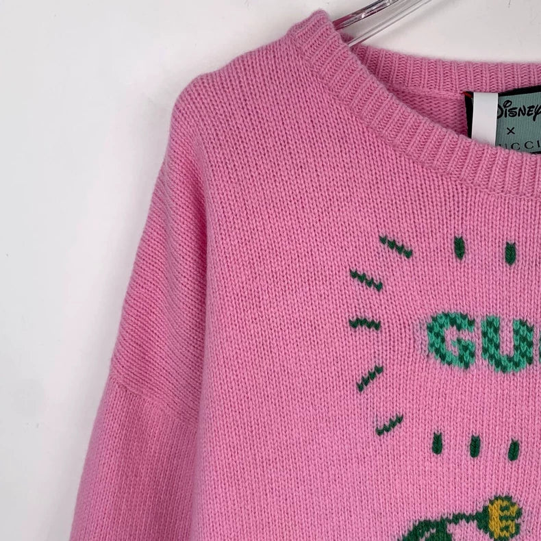 Gucci x Disney Pink Wool Knit Sweater
