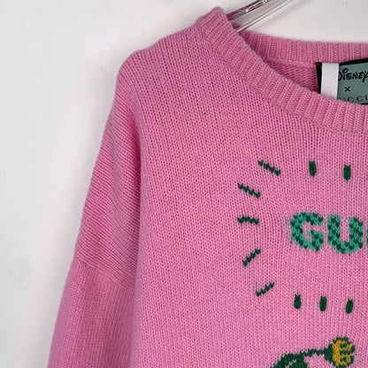 Gucci x Disney Pink Wool Knit Sweater