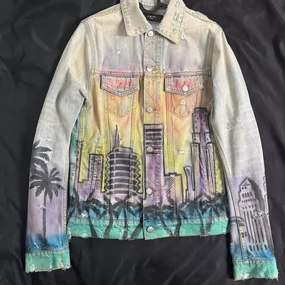 Vintage Airbrush Hollywood Trucker Jacket