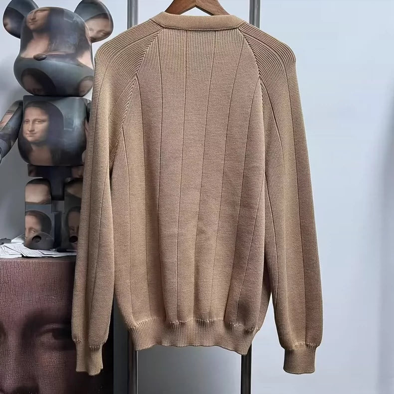 Gucci Brown Knit Cardigan Sweater