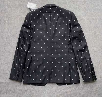 Givenchy Black Star Embroidered Casual Suit-zp