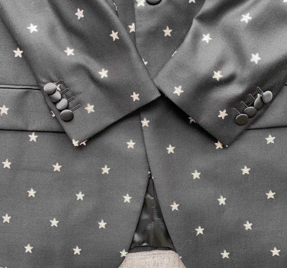Givenchy Black Star Embroidered Casual Suit-zp