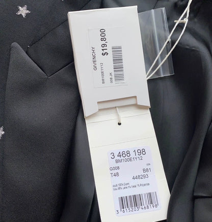 Givenchy Black Star Embroidered Casual Suit-zp