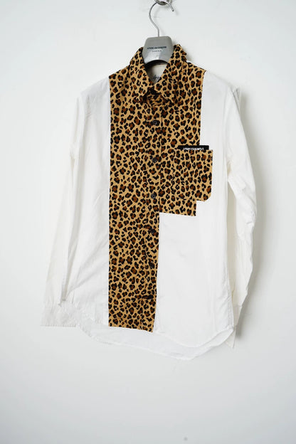 Leopard Print Collar Shirt