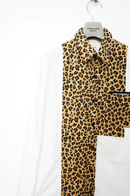 Leopard Print Collar Shirt