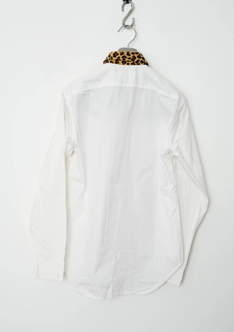 Leopard Print Collar Shirt