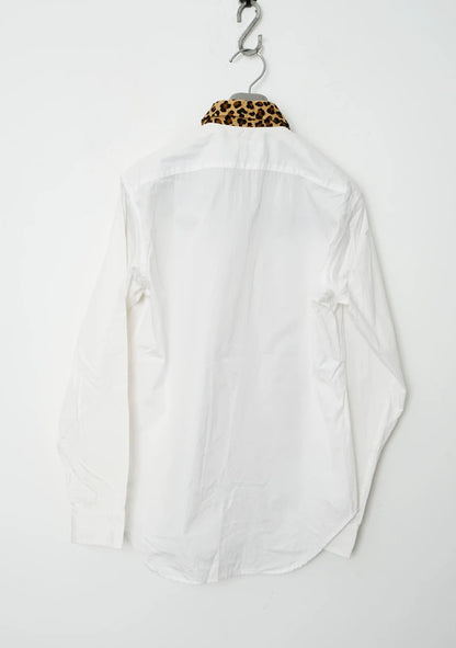 Leopard Print Collar Shirt