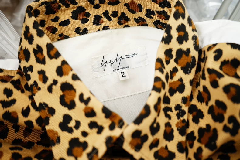 Leopard Print Collar Shirt