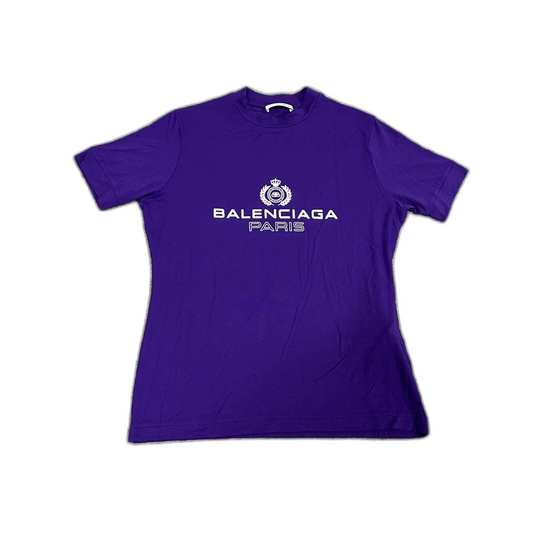 Balenciaga Purple Short Sleeve T-Shirt