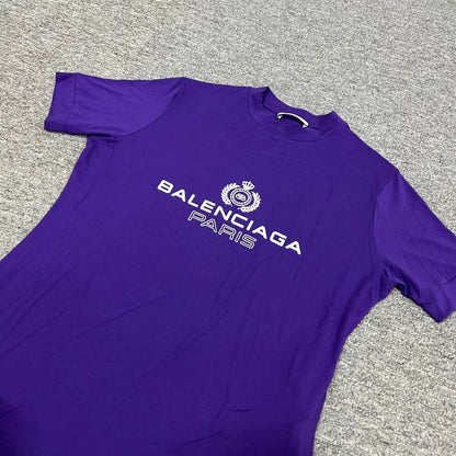 Balenciaga Purple Short Sleeve T-Shirt