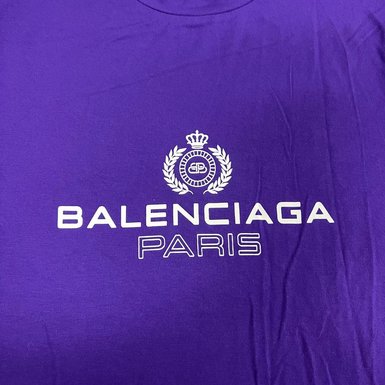 Balenciaga Purple Short Sleeve T-Shirt