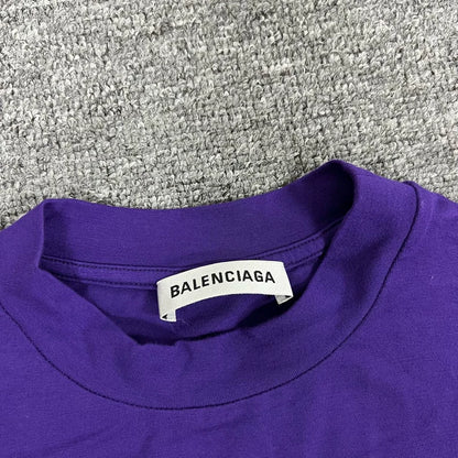 Balenciaga Purple Short Sleeve T-Shirt