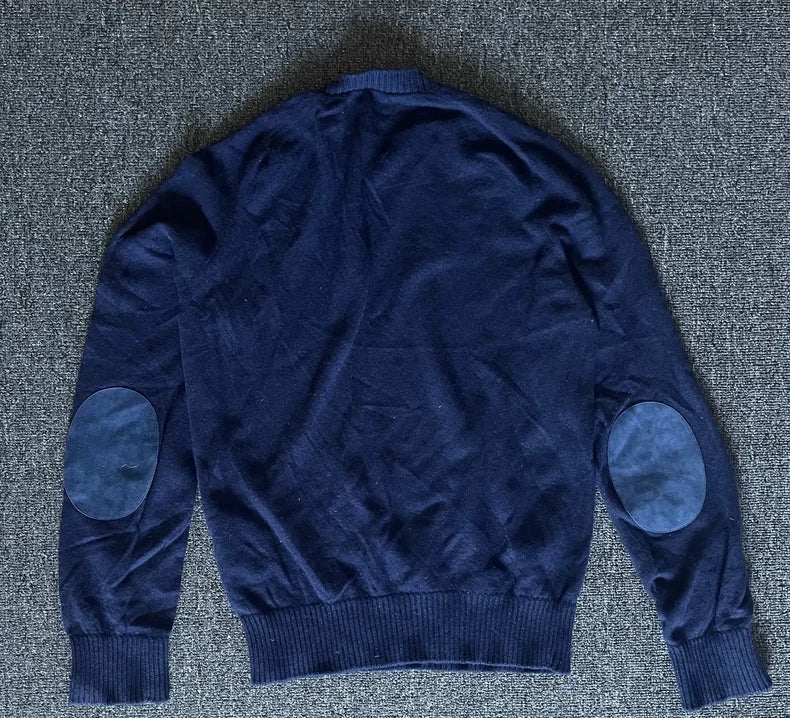 Prada Blue Wool Crewneck Sweater-yf