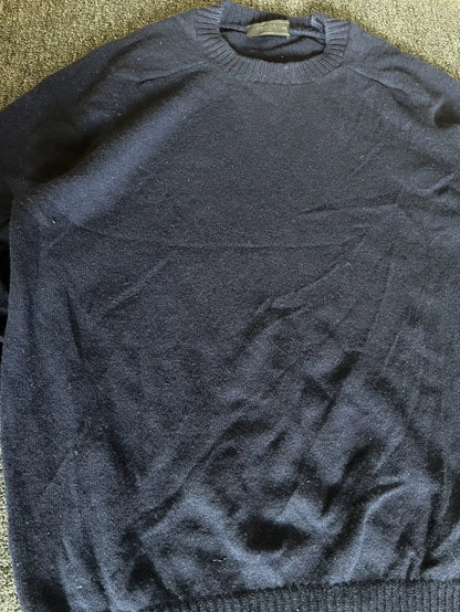 Prada Blue Wool Crewneck Sweater-yf