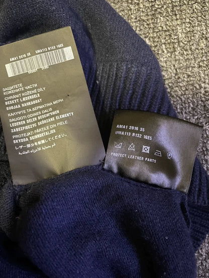 Prada Blue Wool Crewneck Sweater-yf