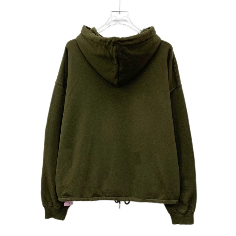 Celine Green Logo Hooded Sweatshirt