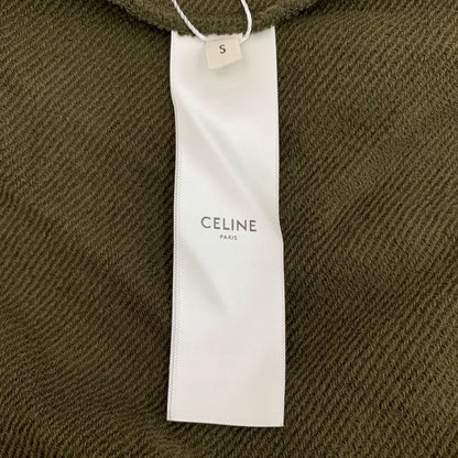 Celine Green Logo Hooded Sweatshirt