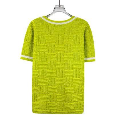 Bottega Veneta Green Cotton Short Sleeve T-shirt-yf