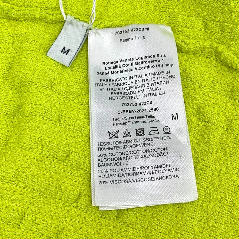 Bottega Veneta Green Cotton Short Sleeve T-shirt-yf