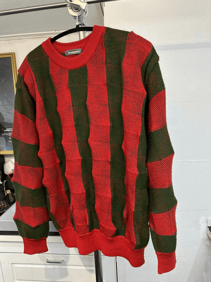 80S Issey Miyake ugly water melon knitwear sweater - DMC