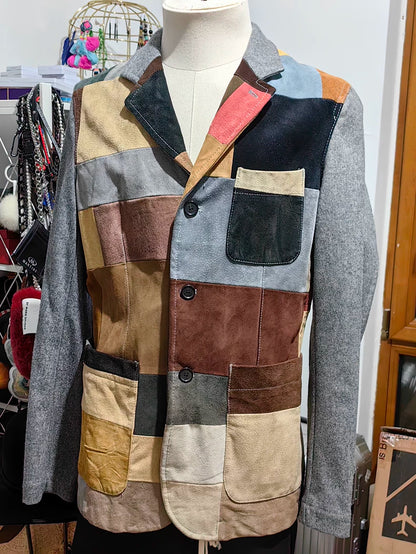 Comme des Garcons Patchwork Leather Blazer