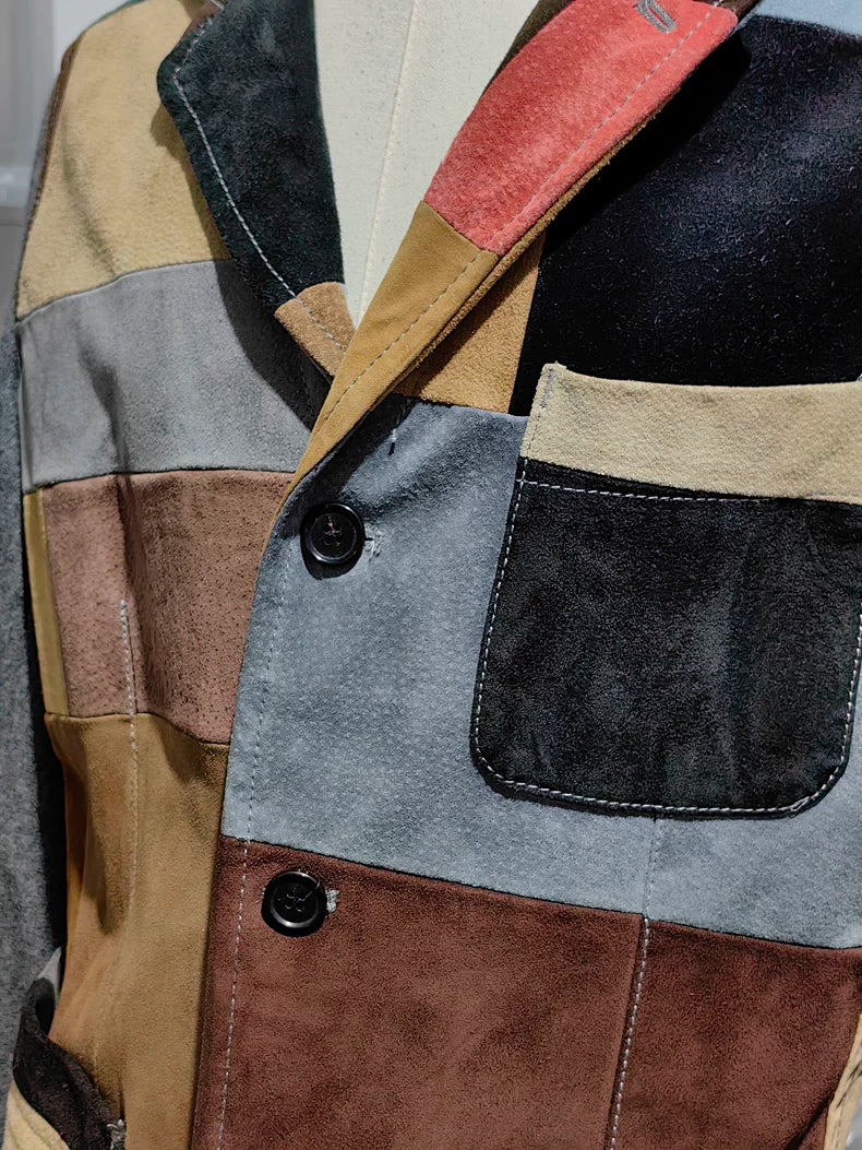 Comme des Garcons Patchwork Leather Blazer