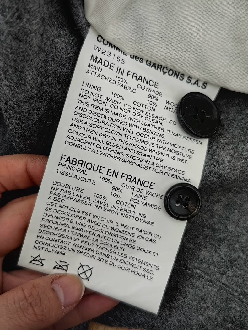 Comme des Garcons Patchwork Leather Blazer