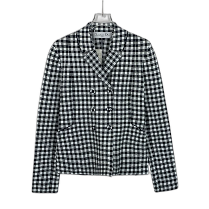 Christian Dior Black White Checkered Blazer
