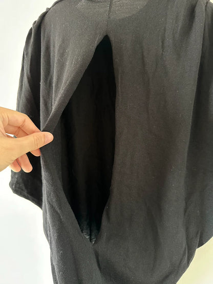 Prada Black Knitted Sweater with Cutouts