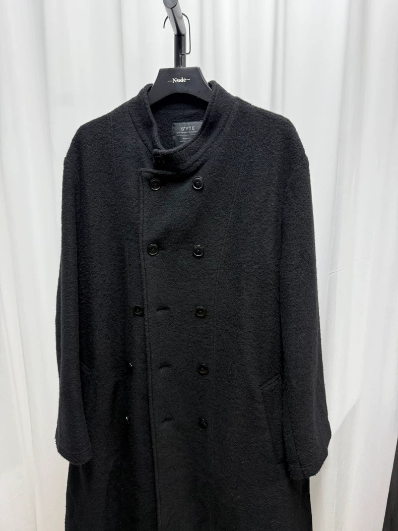 Yohji Yamamoto S'YTE Wool Stand Collar Coat