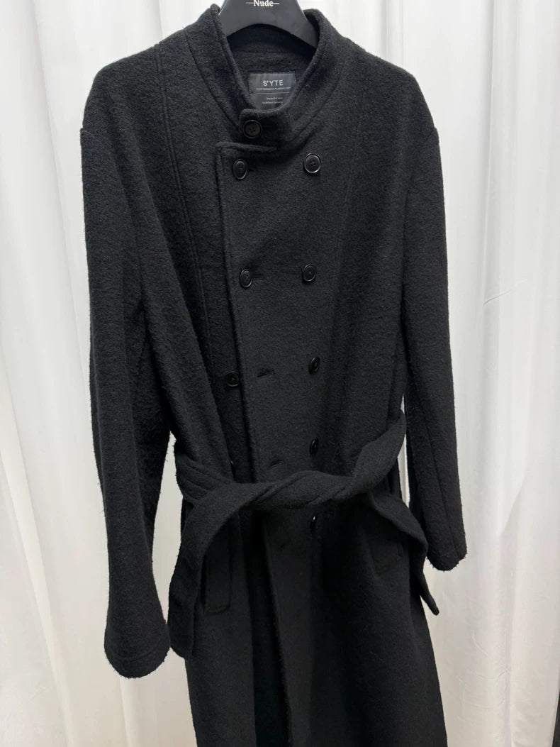 Yohji Yamamoto S'YTE Wool Stand Collar Coat