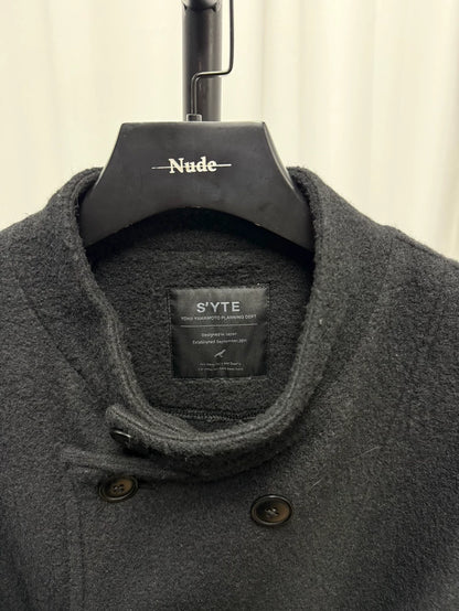 Yohji Yamamoto S'YTE Wool Stand Collar Coat