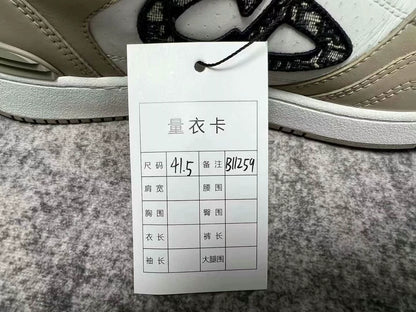 Dior B57 Sneaker in Brown and White