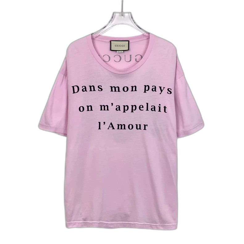 Pink Graphic Print Cotton T-Shirt