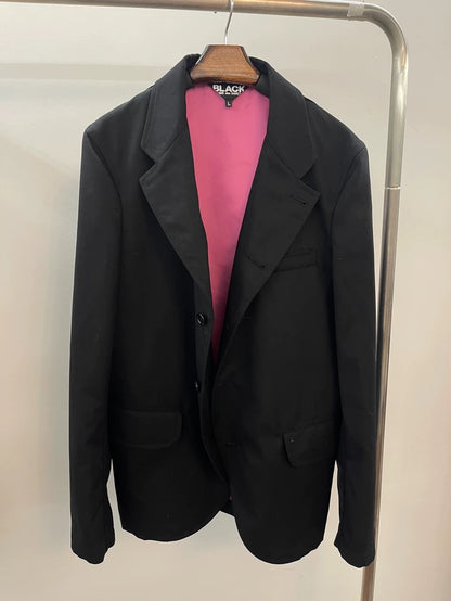 CDG Black and Pink Suit Jacket