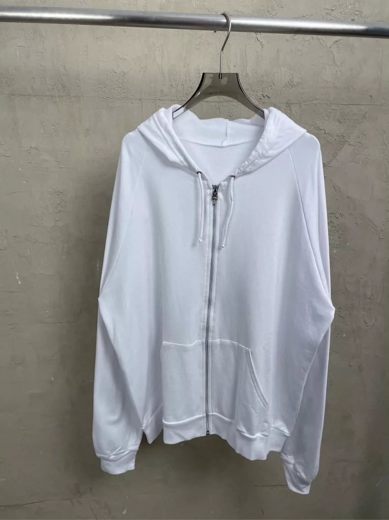 Chrome Hearts White Zip-Up Hoodie